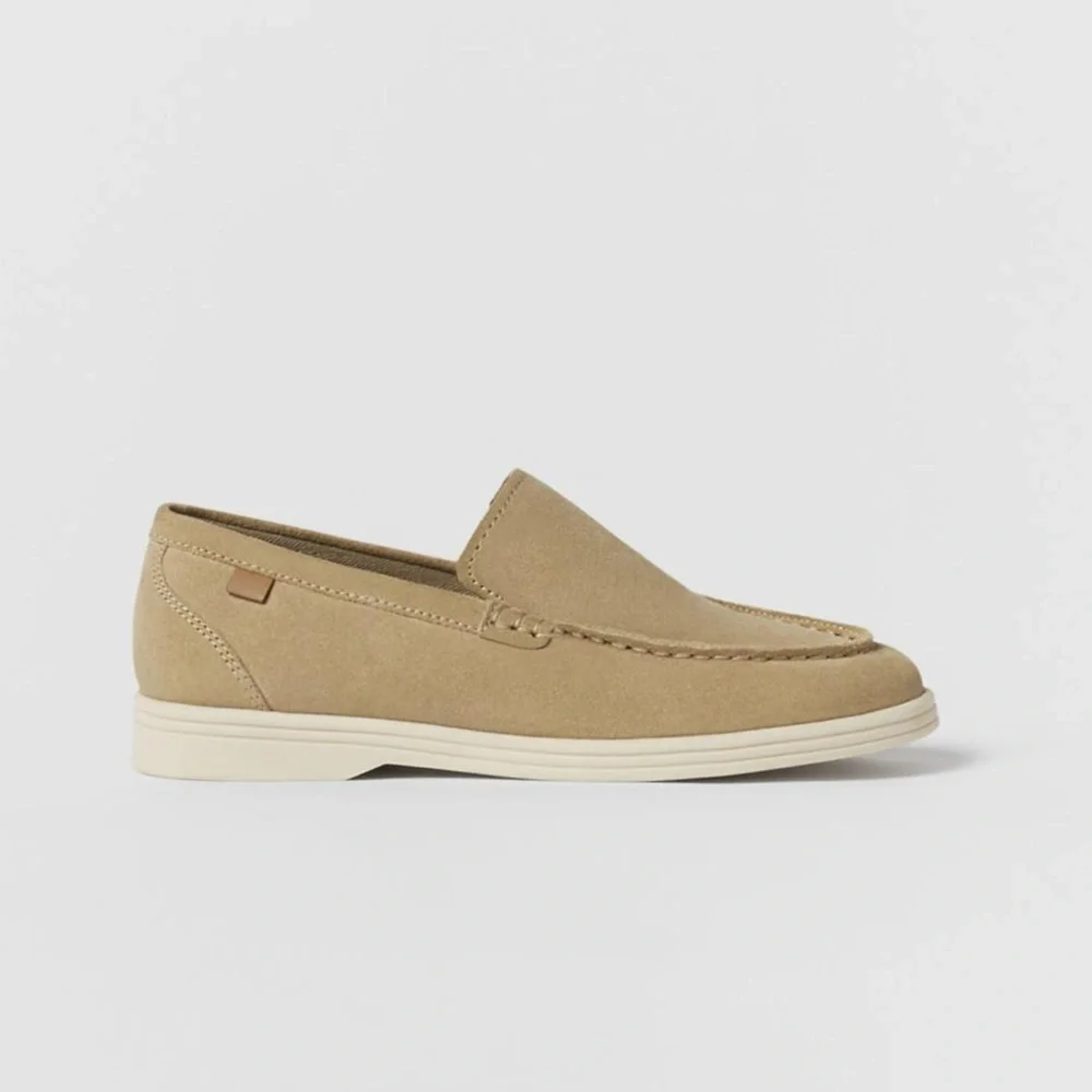 Zara leather loafers shoes size 1